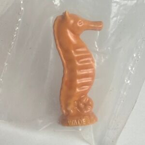 Wade Whimsies Orange Seahorse Figurine Nautical Wonderland Series Sealed